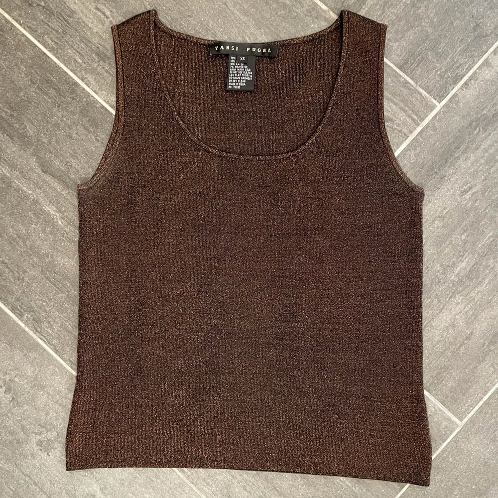 Yansi Fugel Bronze Knit Tank - XS EUC